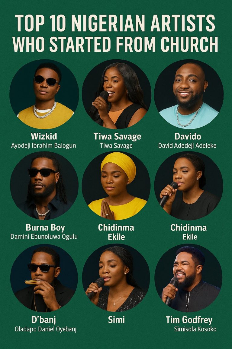 Top 10 Storylines Of Nigerian Artists Who Started From Church