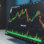 Trading candle stick photo