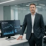 Kia Finance company view with products and a man in image